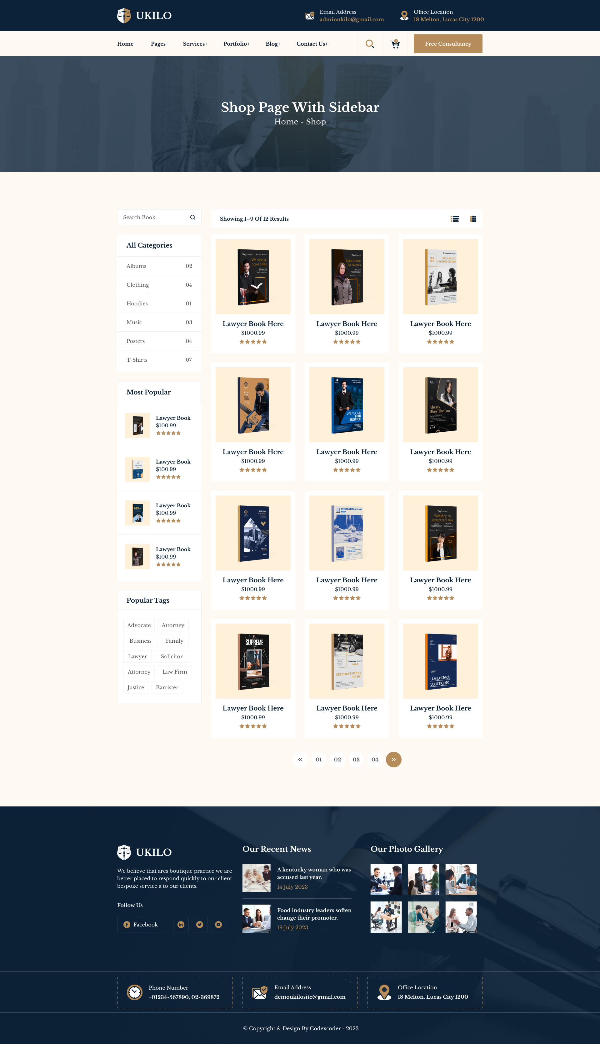 Ukilo Lawyers And Attorney Figma Template by LabArtisan ThemeForest